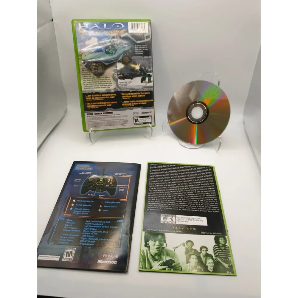 Halo Combat Evolved Original Xbox CIB Complete w/ Manual